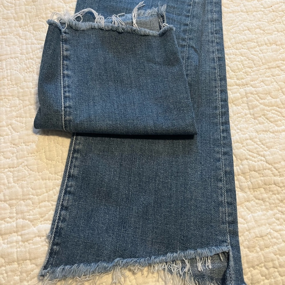 MOTHER Blue Straight Leg Jeans Modern Fit - Picture 5 of 7